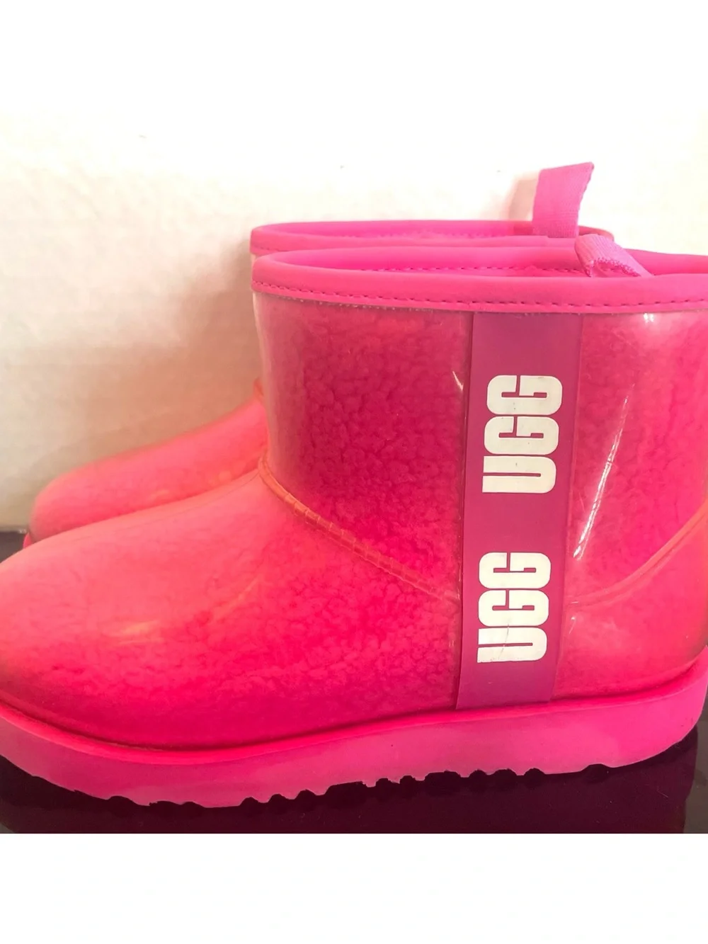 UGG Kids' Hot Pink Classic Rain Boots Size 3